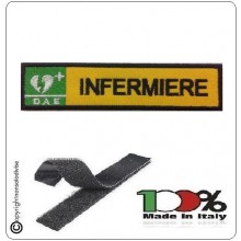 Patch Toppa Ricamata Giallo D.A.E. + INFERMIERE  Art.DAE-7 Patch Toppa Ricamata Giallo D.A.E. + INFERMIERE  Art.DAE-7