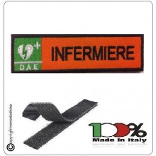 Patch Toppa Ricamata Arancio D.A.E. + INFERMIERE  Art.DAE-9 Patch Toppa Ricamata Arancio D.A.E. + INFERMIERE  Art.DAE-9
