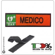 Patch Toppa Ricamata Arancio D.A.E. + MEDICO  Art.DAE-10 Patch Toppa Ricamata Arancio D.A.E. + MEDICO  Art.DAE-10