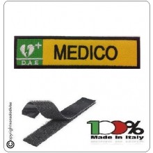 Patch Toppa Ricamata Giallo D.A.E. + MEDICO  Art.DAE-13 Patch Toppa Ricamata Giallo D.A.E. + MEDICO  Art.DAE-13