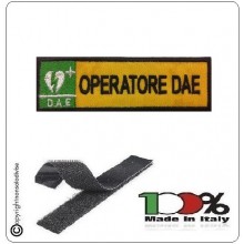 Patch Toppa Ricamata Giallo D.A.E. + OPERATORE D.A.E. Art.DAE-20