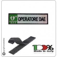 Patch Toppa Ricamata Bianca  D.A.E. + OPERATORE D.A.E. Art.DAE-21 Patch Toppa Ricamata Bianca  D.A.E. + OPERATORE D.A.E. Art.DAE-21