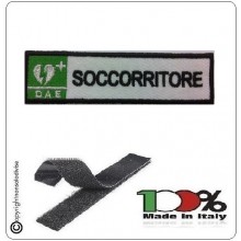 Patch Toppa Ricamata Bianco D.A.E. + SOCCORRITORE Art.DAE-18 Patch Toppa Ricamata Bianco D.A.E. + SOCCORRITORE Art.DAE-18