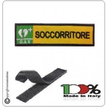 Patch Toppa Ricamata Giallo D.A.E. + SOCCORRITORE Art.DAE-19 Patch Toppa Ricamata Giallo D.A.E. + SOCCORRITORE Art.DAE-19