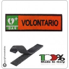 Patch Toppa Ricamata Arancio D.A.E. + VOLONTARIO  Art.DAE-16 Patch Toppa Ricamata Arancio D.A.E. + VOLONTARIO  Art.DAE-16