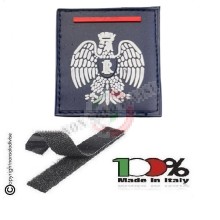 Gradi Plastificati Nuovo Modello  Polo Giacca Giubbino Polizia Penitenziaria con Velcro Agente Scelto  Art. PP-NEW2