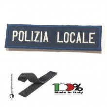 Patch Toppa Ricamata Polizia Locale con Velcro Art. NSD-PL-01