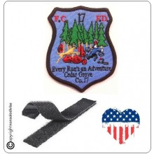 Patch Toppa Ricamata VVFF Vigili del Fuoco Americani FCFD Cedar Grove 17 Art.VVFF-35