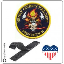 Patch Toppa Ricamata VVFF Vigili del Fuoco Americani Henry County PreventionArt.VVFF-14