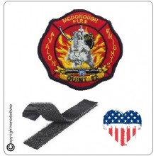 Patch Toppa Ricamata VVFF Vigili del Fuoco Americani Avalon Kninhts Macdonough Fire 52 Art.VVFF-24