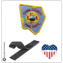 Patch Toppa Ricamata VVFF Vigili del Fuoco Americani Cobb County Fire Det Art.VVFF-42