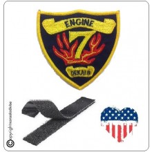 Patch Toppa Ricamata VVFF Vigili del Fuoco Americani Engine Dekalb 7 Art.VVFF-03