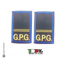 Tubolari Ricamati Bordo Azzurro GPG - GPGIPS - Maresciallo Art.GPG-R3