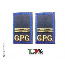 Tubolari Ricamati Bordo Azzurro GPG - GPGIPS - Maresciallo Ordinario Art.GPG-R2