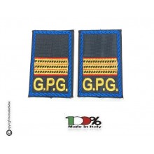 Tubolari Ricamati Bordo Blu GPG - GPGIPS - Maresciallo Capo Aiutante  Art.GPG-R14X 