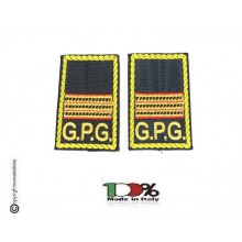 Tubolari Ricamati Bordo Giallo GPG - GPGIPS - Maresciallo Capo Aiutante Art.GPG-R14G  