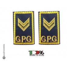 Tubolari Ricamati Bordo Giallo GPG - GPGIPS - Vice Brigadiere Oro  Art.GPG-R9
