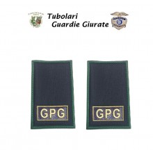 Tubolari Plastificati Bordo Verde Interno Grigio Scuro Stampa Guardia Particolare Giurata GPG Art.NSD-GPG-3
