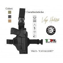 Fondina Cosciale Compatta Vega Holster Cosciale Cavallery Polizia Carabinieri Esercito GPG IPS  Art. VKC8