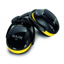 Cuffia Antirumore per Casco Plasma Q nera e gialla Professionale Protezione Civile Emergenza KASK Art. WHP00005