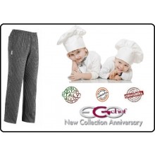 Pantalone Culisse Bambina Bambino  Cuoco Chef Ego Chef Baby Lord Kid  Art.203060