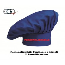 Cappello Cuoco Chef EGO CHEF Italia Colore Blu Royal  Art.7000005C