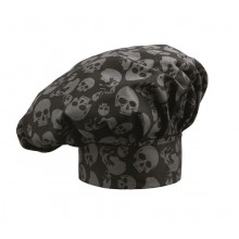 Cappello Cuoco Chef  EGO CHEF Italia Skulls Teschi Neri Art. 7000120A Cappello Cuoco Chef  EGO CHEF Italia Skulls Teschi Neri Art. 7000120A
