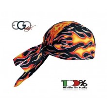 Bandana Sagomata Professionale Flames Inferno  Ego Chef Italia Art. 7002110A