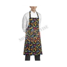 Grembiule Cucina Pettorina con Tascone cm 90x70 Dino Ego Chef Italia  Art. 6103133A