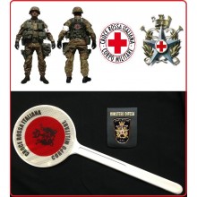 Paletta Segnaletica Ambo le Parti Rosse Croce Rossa Italiana Corpo Militare  Art.R0059