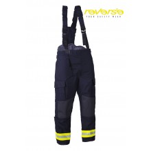 Pantaloni Salopette Ignifuga FIRE SHIELD Reverse Antincendio Vigili Del Fuoco Certificata Art. 1006VP