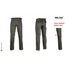 Pantaloni BDU Militari Nero Nuovo Modello Gamba Diritta Vigilanza Sicurezza Guardie Giurate Mil Tec Art. 11810002 