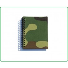 Quaderno Militare Esercito Copertina Tessuto Woodland Formato A6 Art.419228