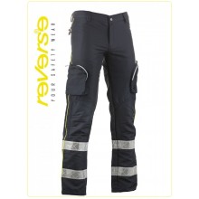 Pantalone Protezione Civile Blu + Rifiniture Gialle TREK LIGC Reverse Art. 522UT