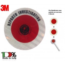 Adesivo 3M Per Paletta Rosso Reparto Investigativo Art Art. R0015