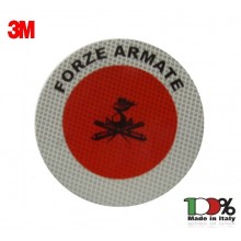 Adesivo Professionale 3M Per Paletta Rosso Forze Armate Esercito Art. R0028