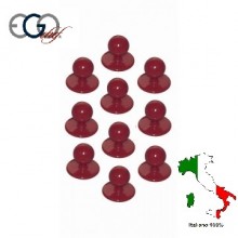 Bottone Bottoni Funghetto Per Giacca Cuoco Bordeaux Ego Chef Italia Confezione 12 pezzi Art.640003