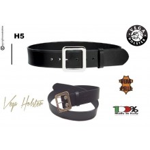Cinturone Cintura in Cuoio Altezza 5 cm. con Fibbia ad un Ardiglione Vega Holster Italia Polizia Vigilanza Guardie Giurate  Art.1V60