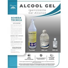 Gel Igienizzante per Mani Alcol Gel Igienizzate Gel Acrilico Formato 1 litro - 500ml - 100ml  Alcol 70/71% Piemme Art.PM-1