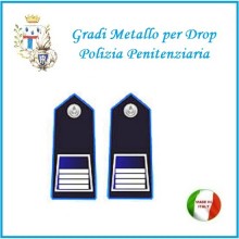 Gradi Metallo Polizia Penitenziaria per Drop Sovraintendente Capo  Art.PP-7