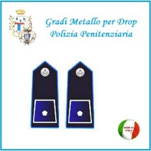 Gradi Metallo Polizia Penitenziaria per Drop Vice Ispettore Art.PP-9