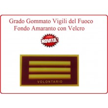 Grado New Pettorale a Velcro Fondo Amaranto Vigili del Fuoco Capo Reparto Volontario Art.VVFF-G10
