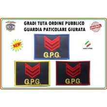 Gradi Velcro per Polo e Tuta OP GPG GPGIPS Sicurezza Appuntato New Art.GPG-G2
