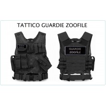 Tactical Vest Gilet Tattico Modulare Corpetto Tattico Mil-Tec Nero GUARDIE ZOOFILE  Art. 10720002-ZO