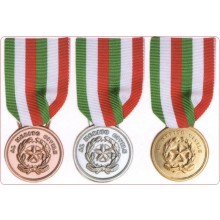 Medaglia Merito Civile Oro - Argento - Bronzo Art.FAV-34 