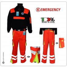 Pantaloni Soccorritore Emergency Unisex con Toppe Arancio Rif. Gialle 118 ANPAS Soccorso Sanitario Art.EY