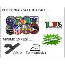 Patch Toppa Personalizza Riproduciamo Fedelmente il File Inviato Sport Caccia Calcio Pesca Soft air ecc... Art.PER-1