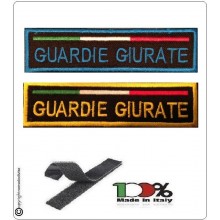 Patch Toppa Ricamata con Velcro Guardie Giurate + Bandiera Art.NSD-GG