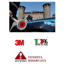 Adesivo Per Paletta 3M Alta Rifrangenza Rosso Polizia Penitenziaria VENDITA RISERVATA Art. R0043