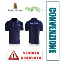 Polo Polizia di Stato Manica Corta Stradale Volante Squadra Mobile Modello Nuovo VENDITA RISERVATA OFFERTA COISP  Art. NSD-POLO-PS-COISP